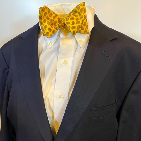 Joesph A. Banks Navy Blue Wool signature gold - Picture 1 of 11